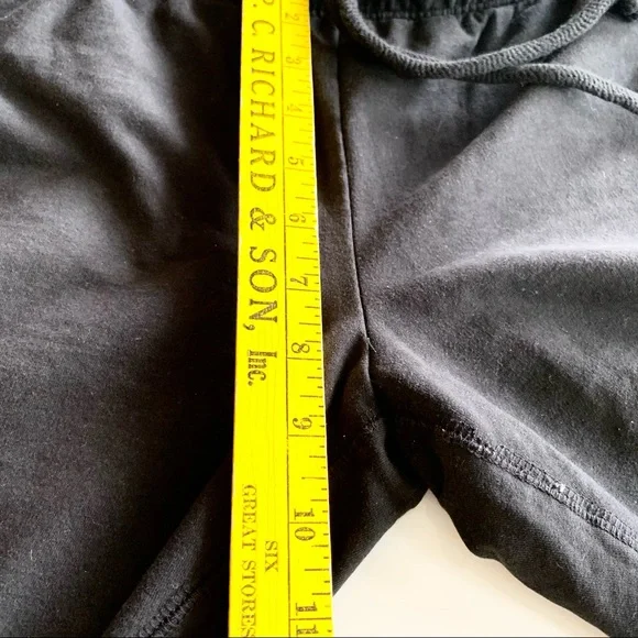 🌸Pink VS🌸 Black White Track Pants Jogger Sz Medium Drawstring - Picture 7 of 8